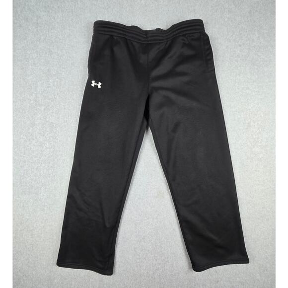 Under Armour Mens Large Black Sweatpants Drawstring and Pockets - Picture 1 of 13